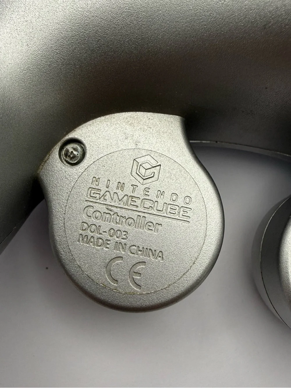Lot of 2 OEM Gamecube Controllers - Pair Of Silver & Black Tested Original